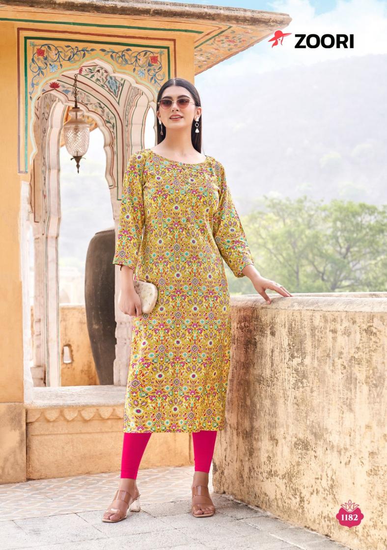ZOORI AKSHARA VOL 31 RAYON READYMADE PRETTY LOOK LONG KURTIS