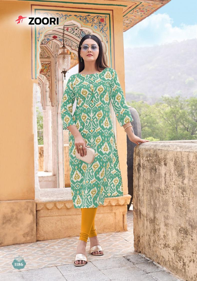 ZOORI AKSHARA VOL 31 RAYON READYMADE PRETTY LOOK LONG KURTIS