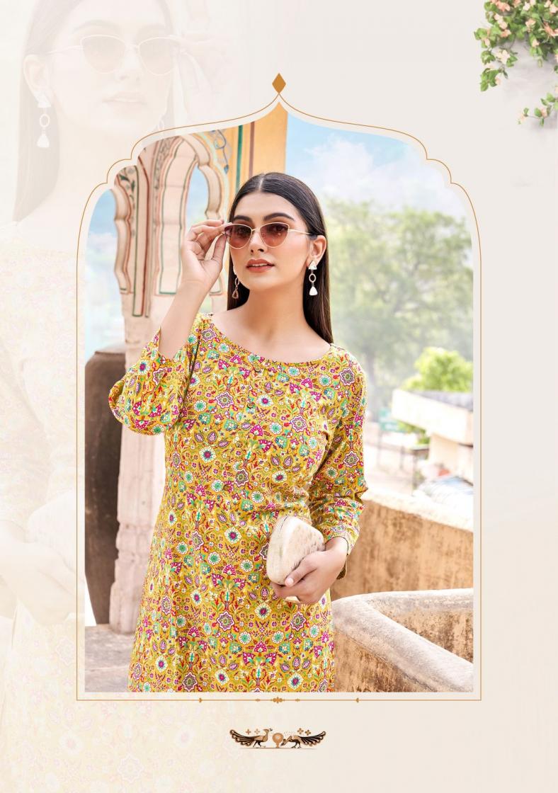 ZOORI AKSHARA VOL 31 RAYON READYMADE PRETTY LOOK LONG KURTIS