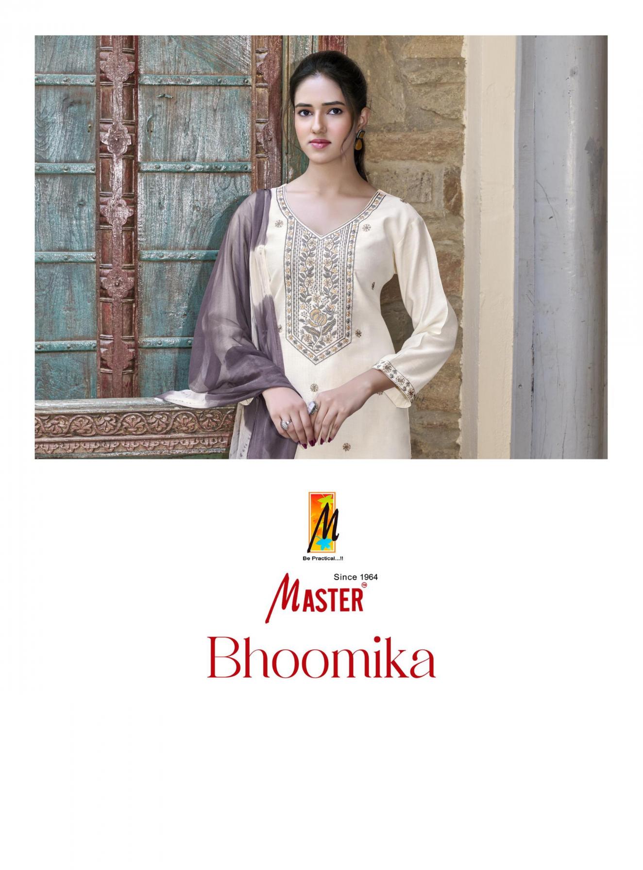 MASTER BHOOMIKA VERTICAN SILK GORGEOUS LOOK READYMADE 3PCS DRESS