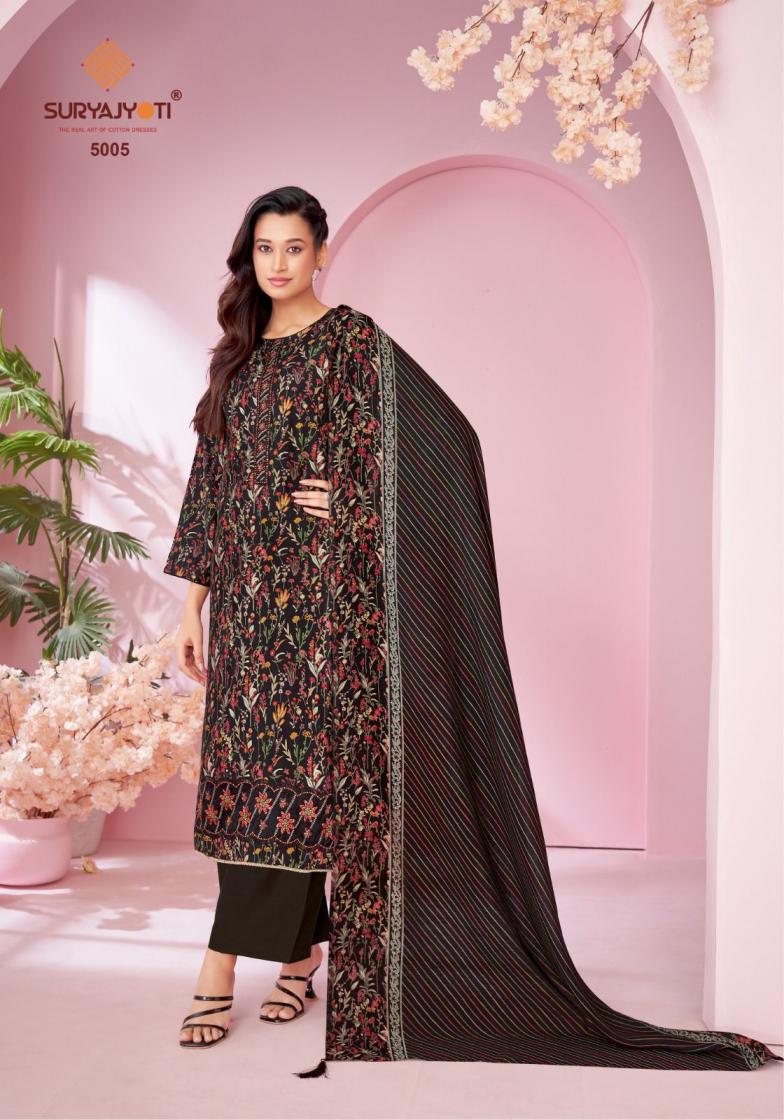 KANIKA VOL 5 BY SURYAJYOTI MODAL DISCHARGE PRINT AMAZING DRESS MATERIAL FOR WOMENS