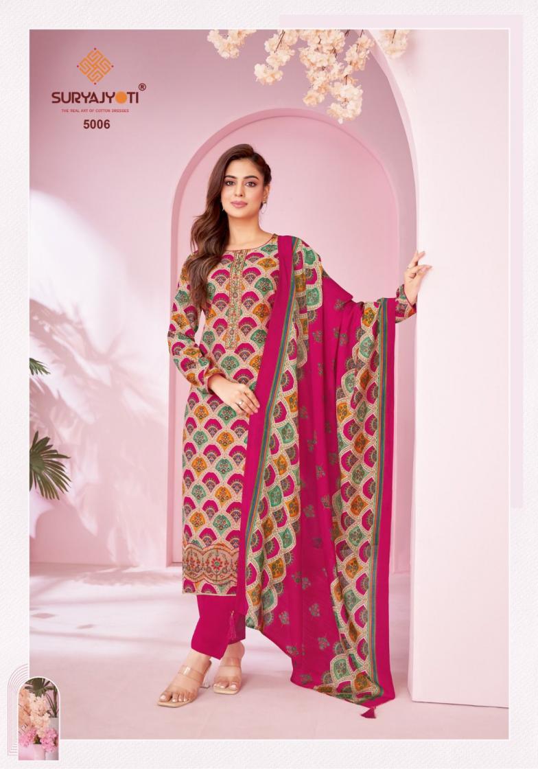 KANIKA VOL 5 BY SURYAJYOTI MODAL DISCHARGE PRINT AMAZING DRESS MATERIAL FOR WOMENS