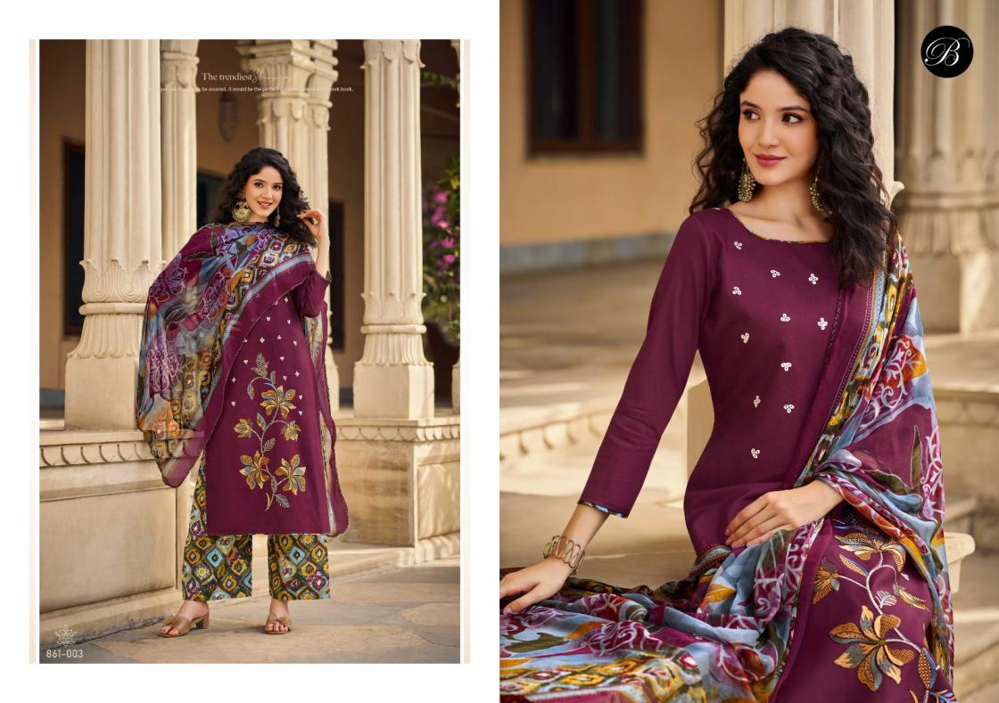 GULKAYRA VOL 2 BY BELLIZA DESIGNER JAM WITH EMBROIDERY WORK SUIT FOR WOMENS