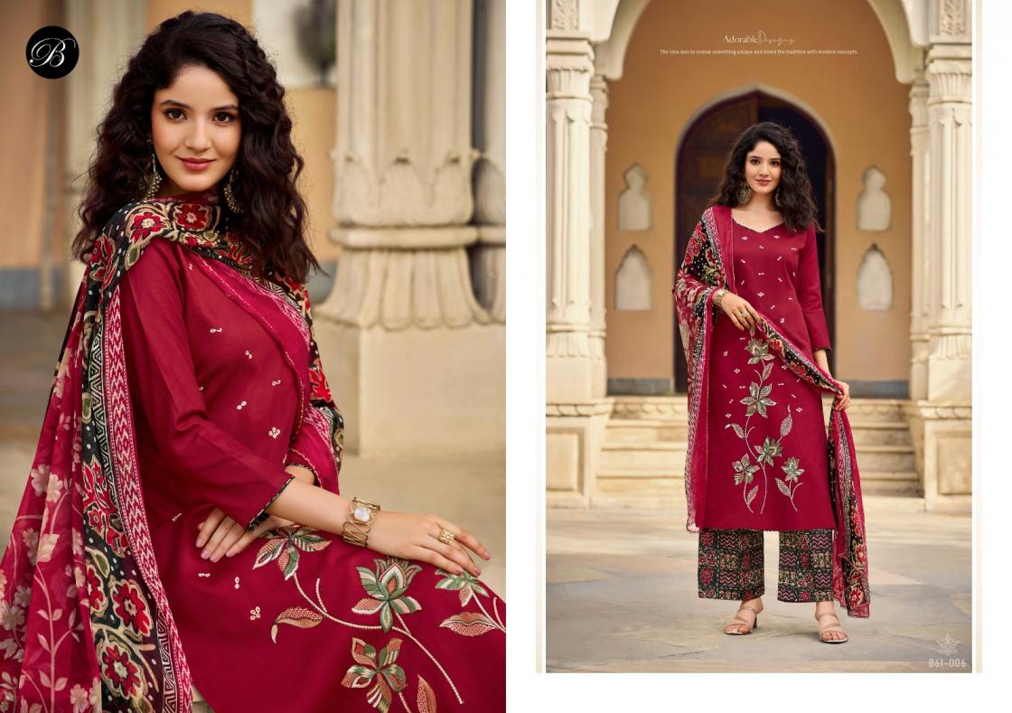 GULKAYRA VOL 2 BY BELLIZA DESIGNER JAM WITH EMBROIDERY WORK SUIT FOR WOMENS
