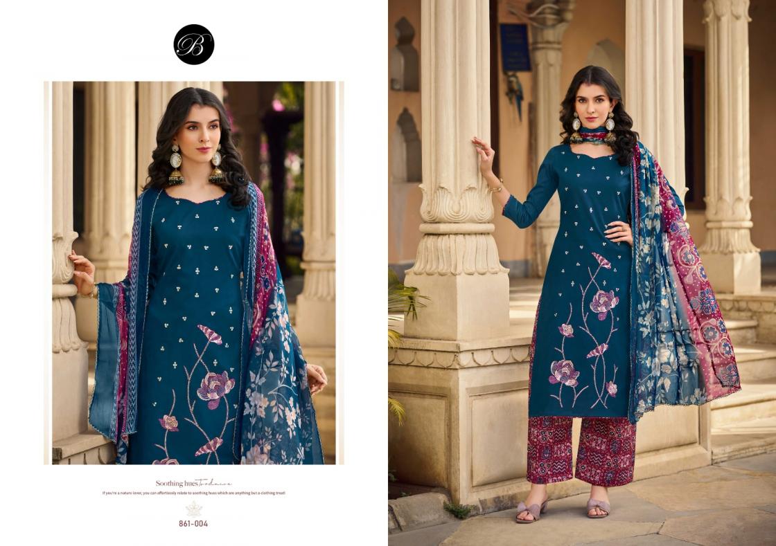 GULKAYRA VOL 2 BY BELLIZA DESIGNER JAM WITH EMBROIDERY WORK SUIT FOR WOMENS