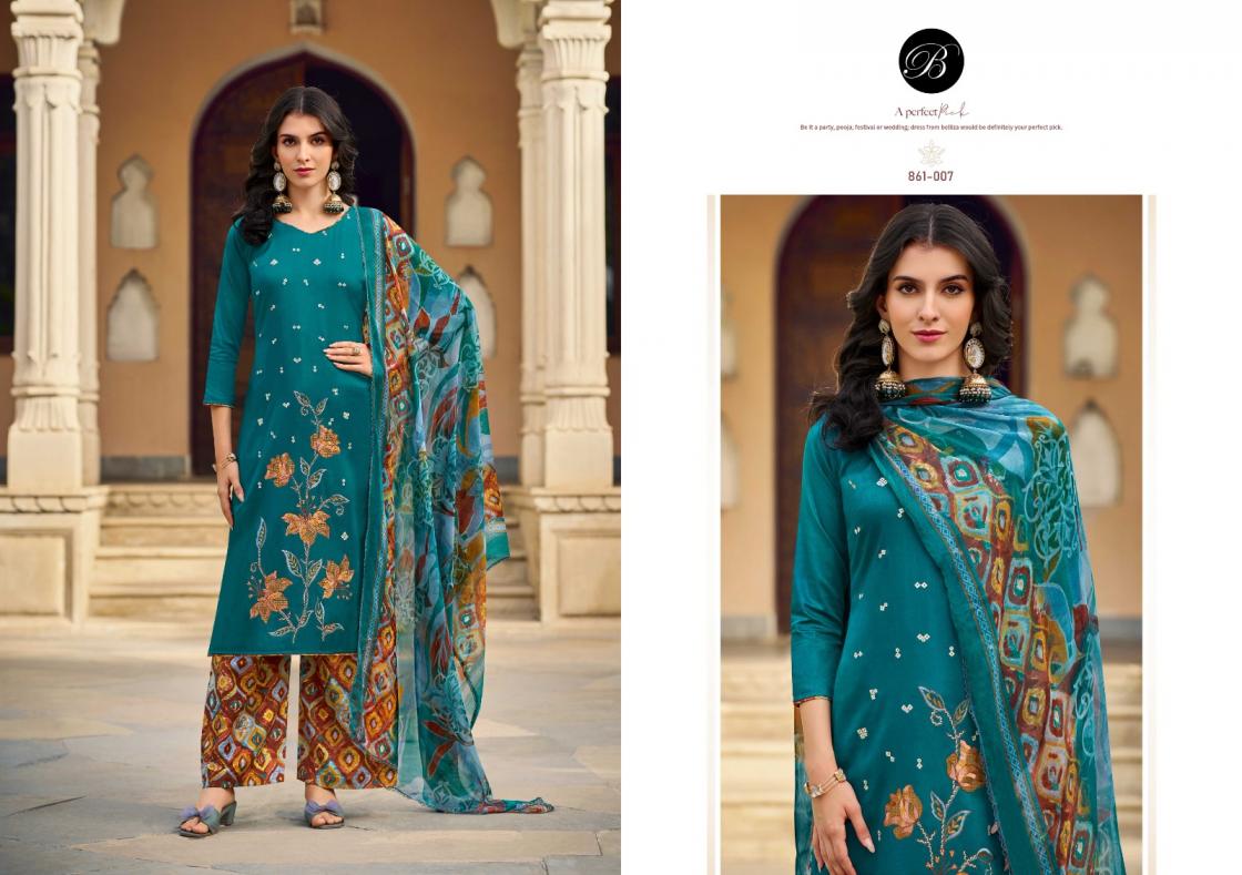 GULKAYRA VOL 2 BY BELLIZA DESIGNER JAM WITH EMBROIDERY WORK SUIT FOR WOMENS