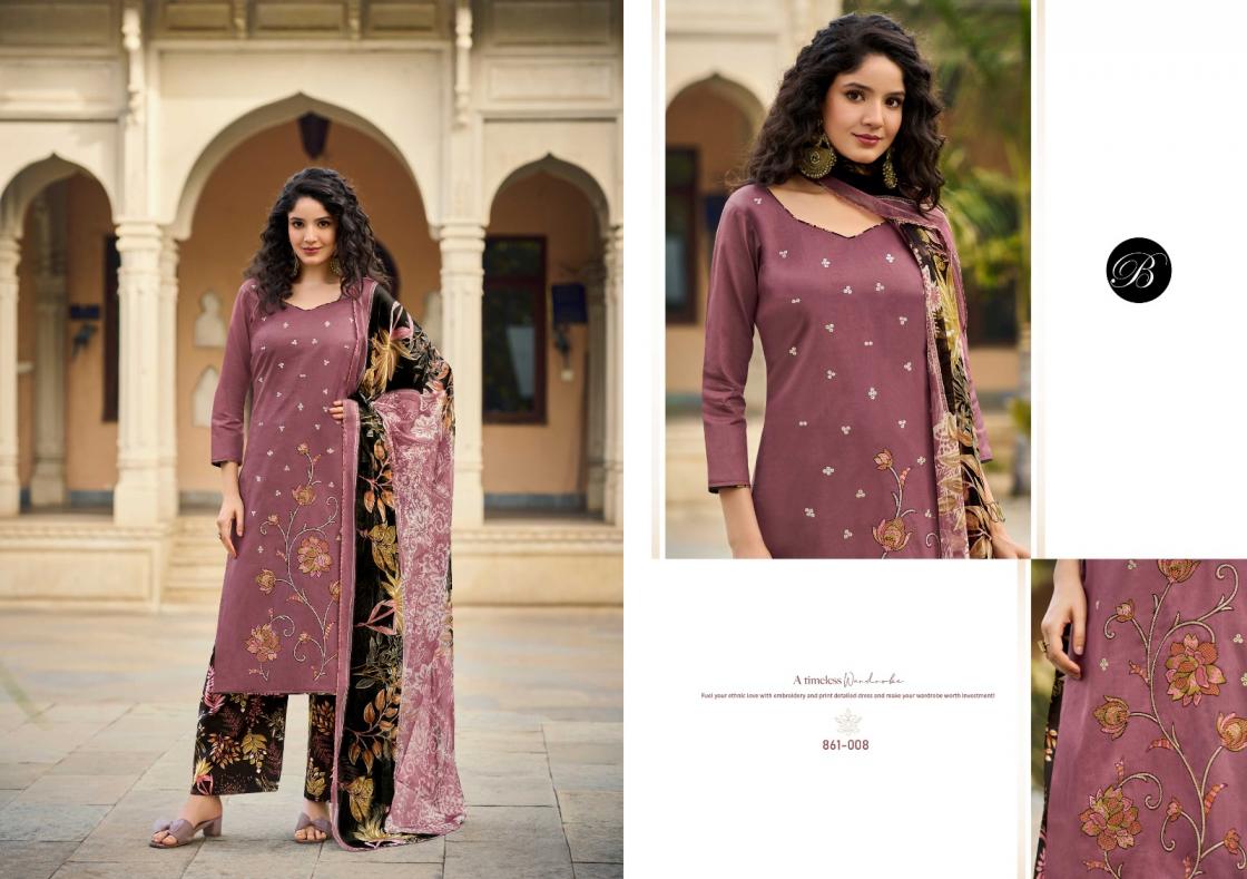 GULKAYRA VOL 2 BY BELLIZA DESIGNER JAM WITH EMBROIDERY WORK SUIT FOR WOMENS