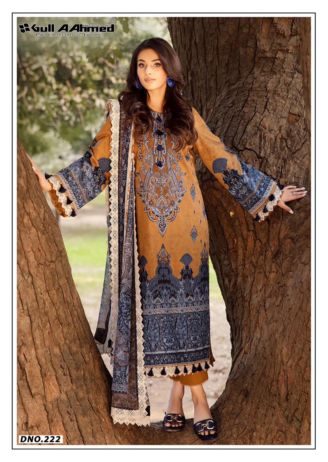 GULL AAHMED LAWN COLLECTION VOL 27 TRENDY COMFY WEAR PAKISTANI UNSTITCH SALWAR KAMEEZ