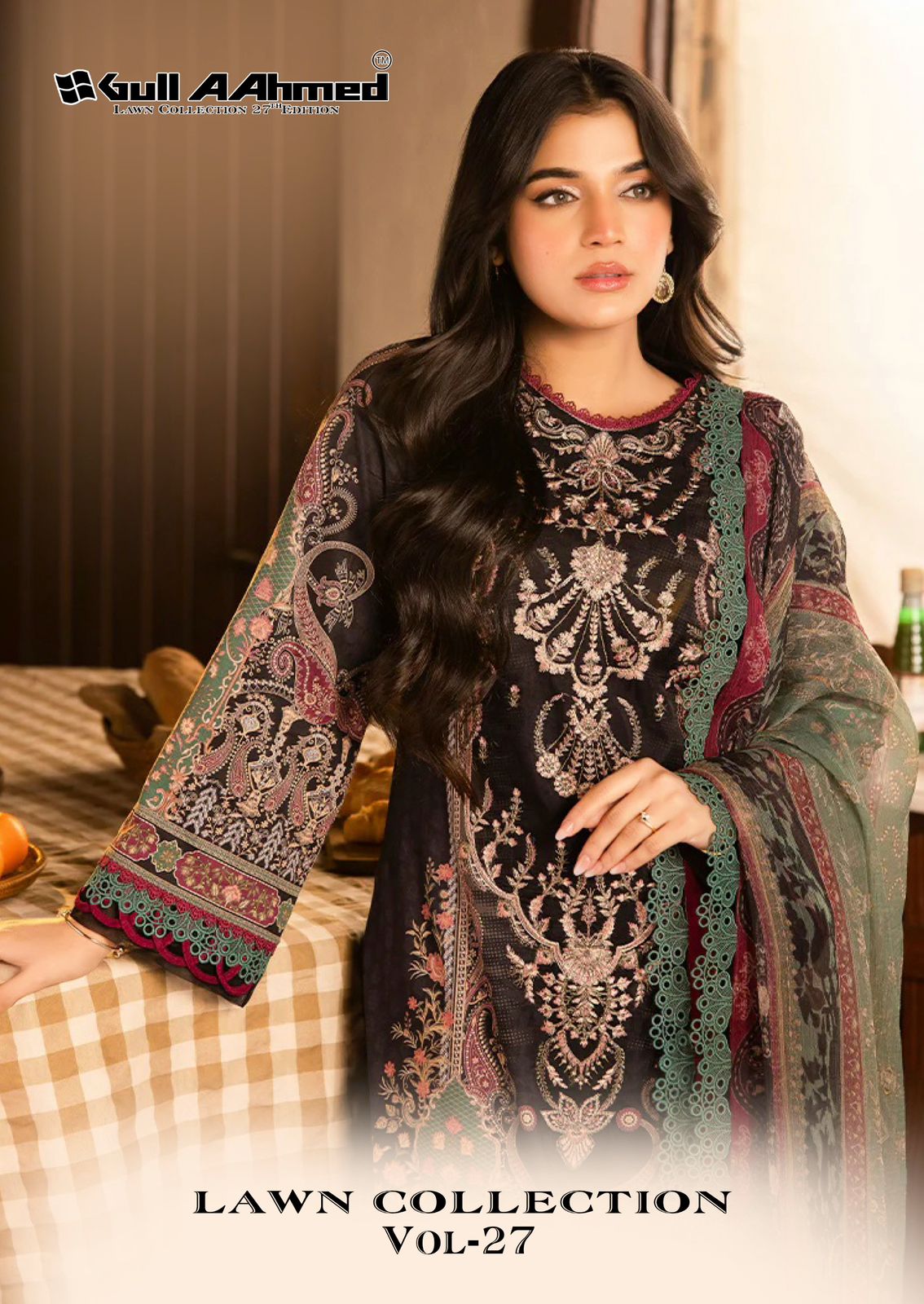 GULL AAHMED LAWN COLLECTION VOL 27 TRENDY COMFY WEAR PAKISTANI UNSTITCH SALWAR KAMEEZ