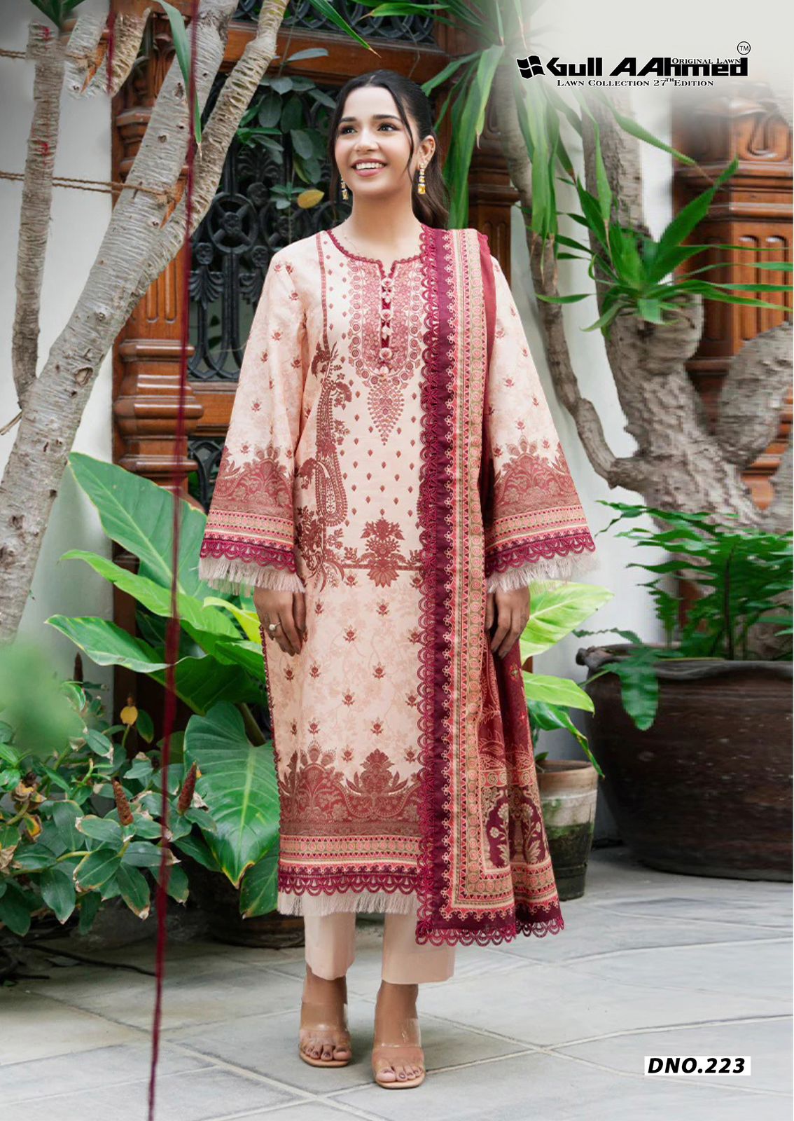 GULL AAHMED LAWN COLLECTION VOL 27 TRENDY COMFY WEAR PAKISTANI UNSTITCH SALWAR KAMEEZ