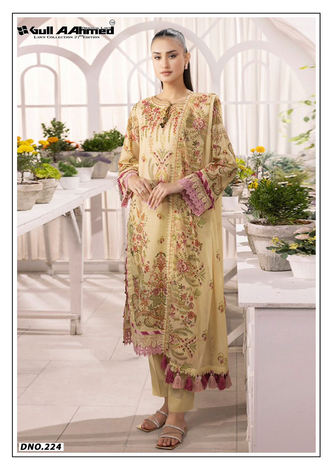 GULL AAHMED LAWN COLLECTION VOL 27 TRENDY COMFY WEAR PAKISTANI UNSTITCH SALWAR KAMEEZ