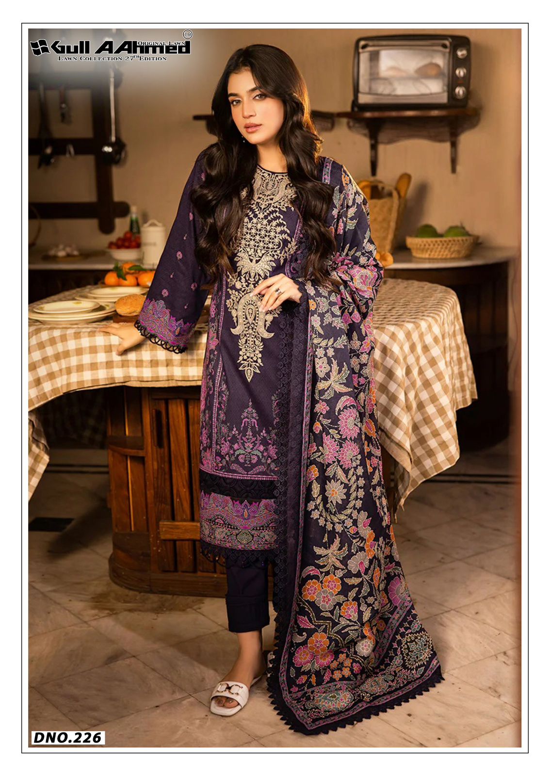 GULL AAHMED LAWN COLLECTION VOL 27 TRENDY COMFY WEAR PAKISTANI UNSTITCH SALWAR KAMEEZ