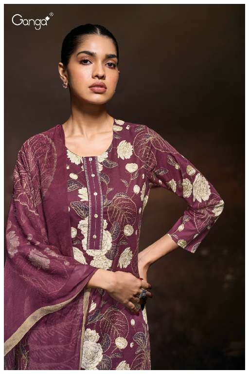 GANGA YUGRITI S3686 WHOLESALE PREMIUM COTTON PRINTED WITH EMBROIDERY TRENDY SALWAR SUITS