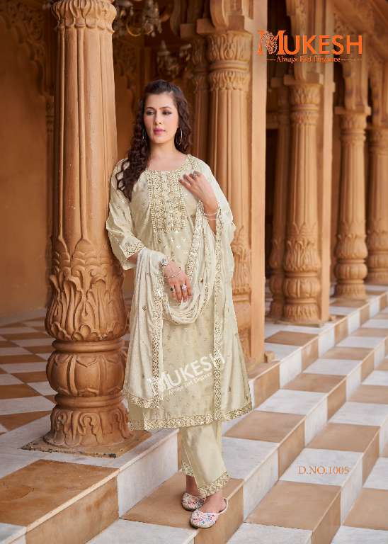 MANNAT VOL-2 BY BANWERY WHOLESALE PURE VISCOSE SIMMER ROMAN WITH EMBROIDERY FULL STITCH TRENDY KURTI WITH PANT AND DUPATTA FOR WOMENS