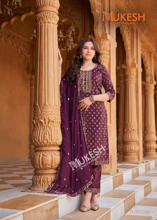 MANNAT VOL-2 BY BANWERY WHOLESALE PURE VISCOSE SIMMER ROMAN WITH EMBROIDERY FULL STITCH TRENDY KURTI WITH PANT AND DUPATTA FOR WOMENS