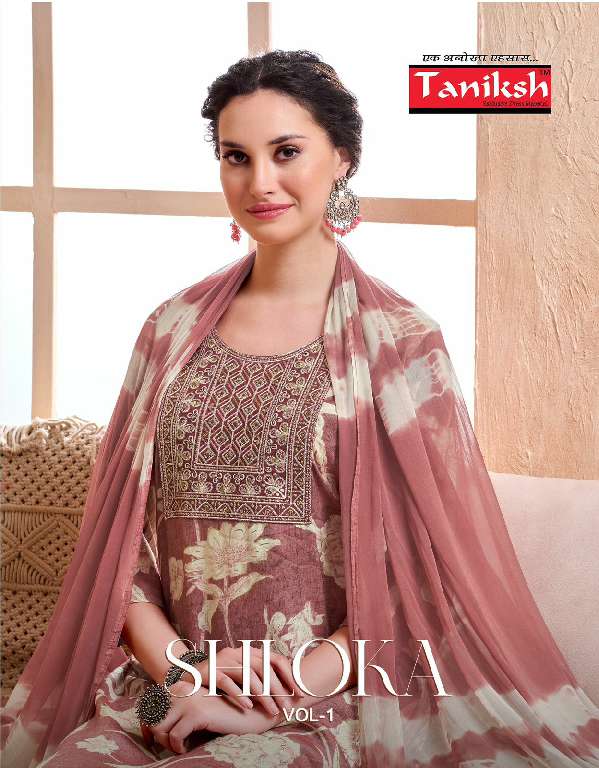 TANIKSH SHLOKA VOL-1 WHOLESALE RAYON FOIL PRINT FULLY STITCH ETHNIC STYLE SUITS FOR WOMENS