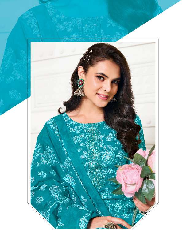 RADHIKA LIFESTYLE COTTON TRENDY VOL-2 WHOLESALE PURE COTTON PRINT WITH EMBROIDERY WORK READYMADE STYLISH LOOK DRESS