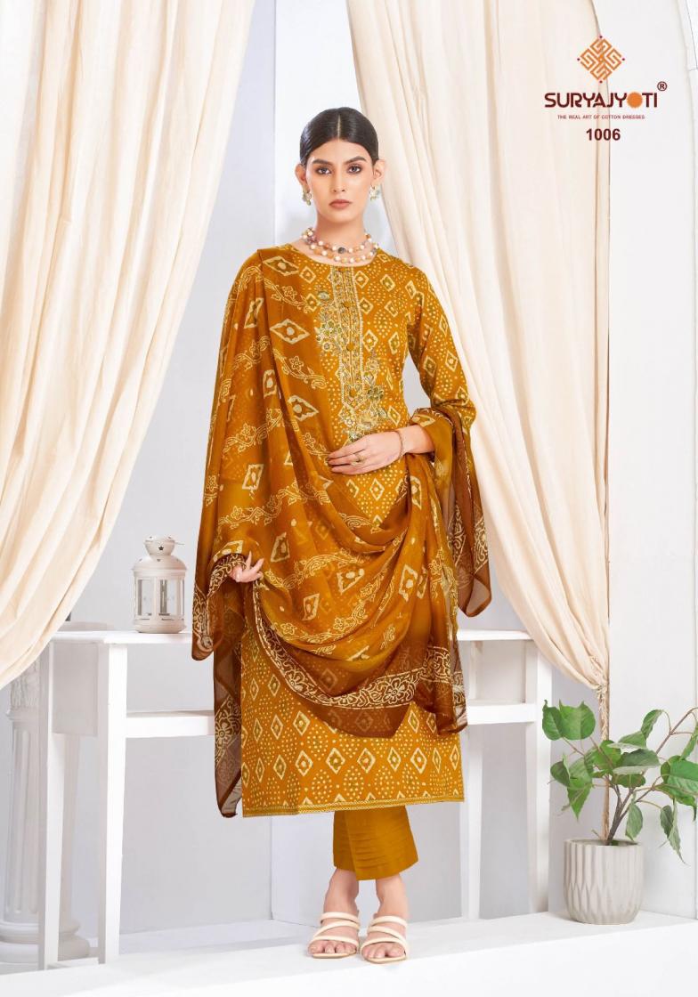 KALPANA VOL 1 BY SURYAJYOTI JAAM SATIN PRINT CASUAL SALWAR SUIT FOR WOMENS