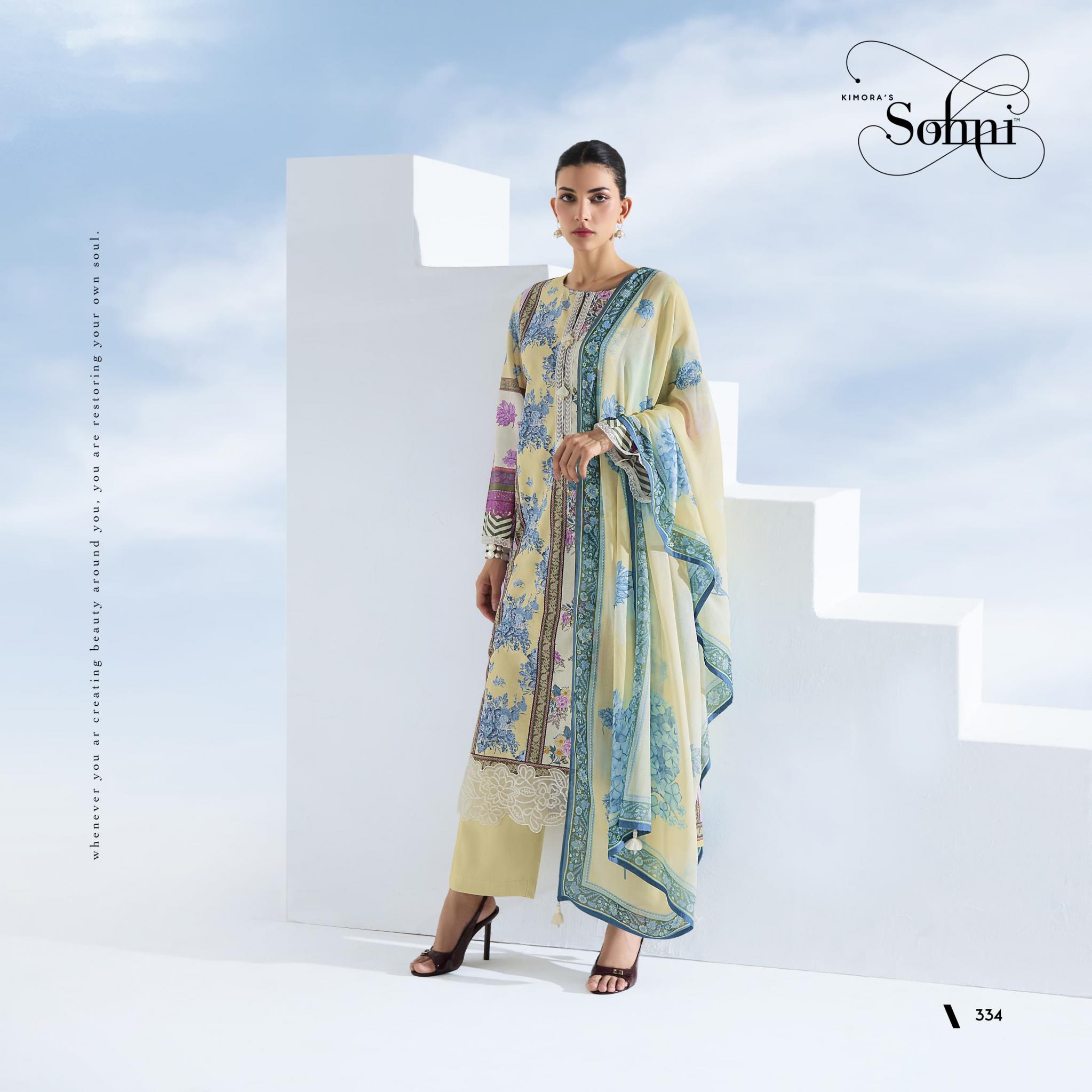 KIMORA SOHNI RHYTHM VOL 26 COTTON LAWN UNIQUE SALWAR KAMEEZ