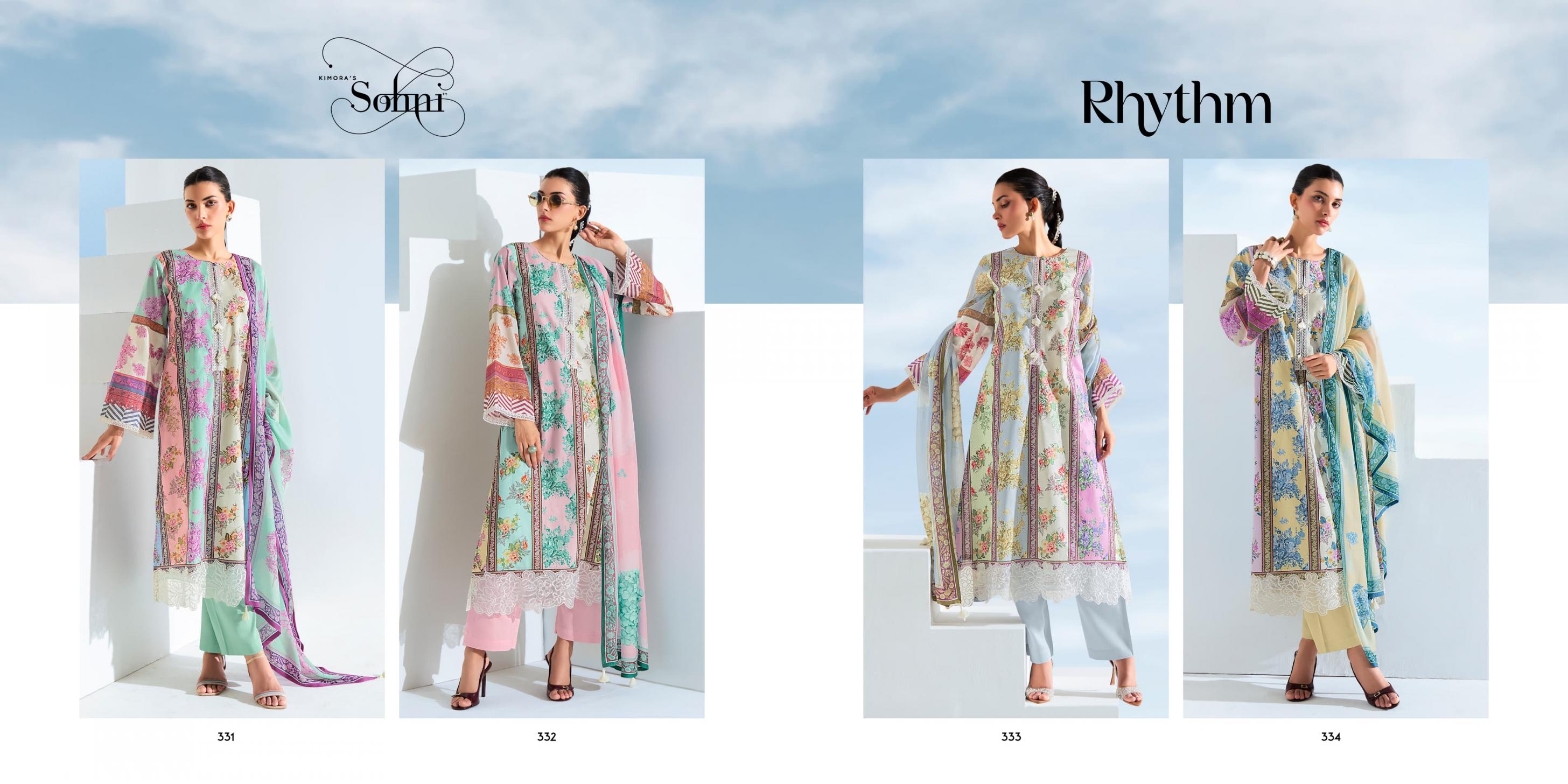 KIMORA SOHNI RHYTHM VOL 26 COTTON LAWN UNIQUE SALWAR KAMEEZ