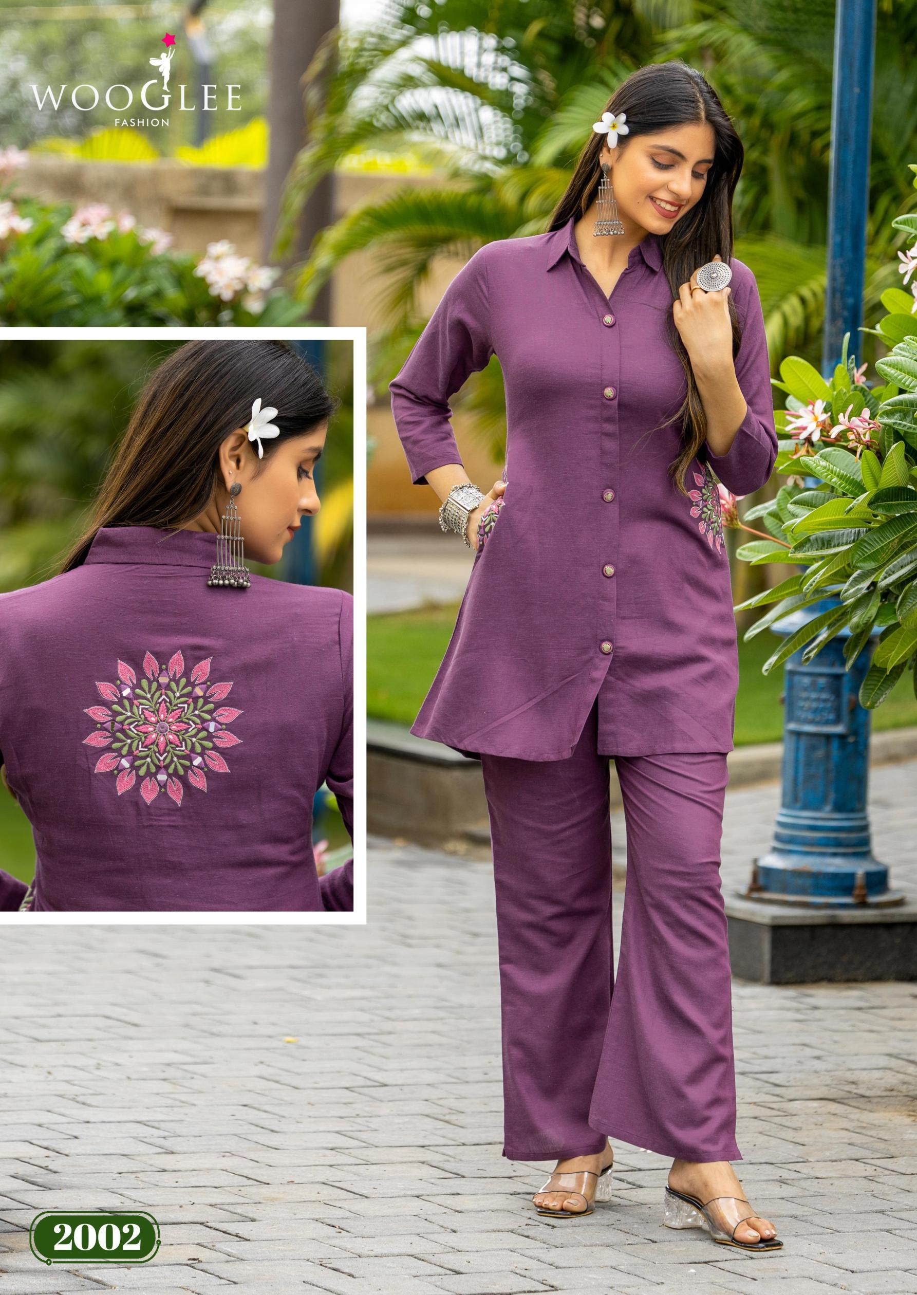 WOOGLEE PRESENTS ELINA FULL STITCH COTTON ELEGANCE CO-ORD SETS ONLINE