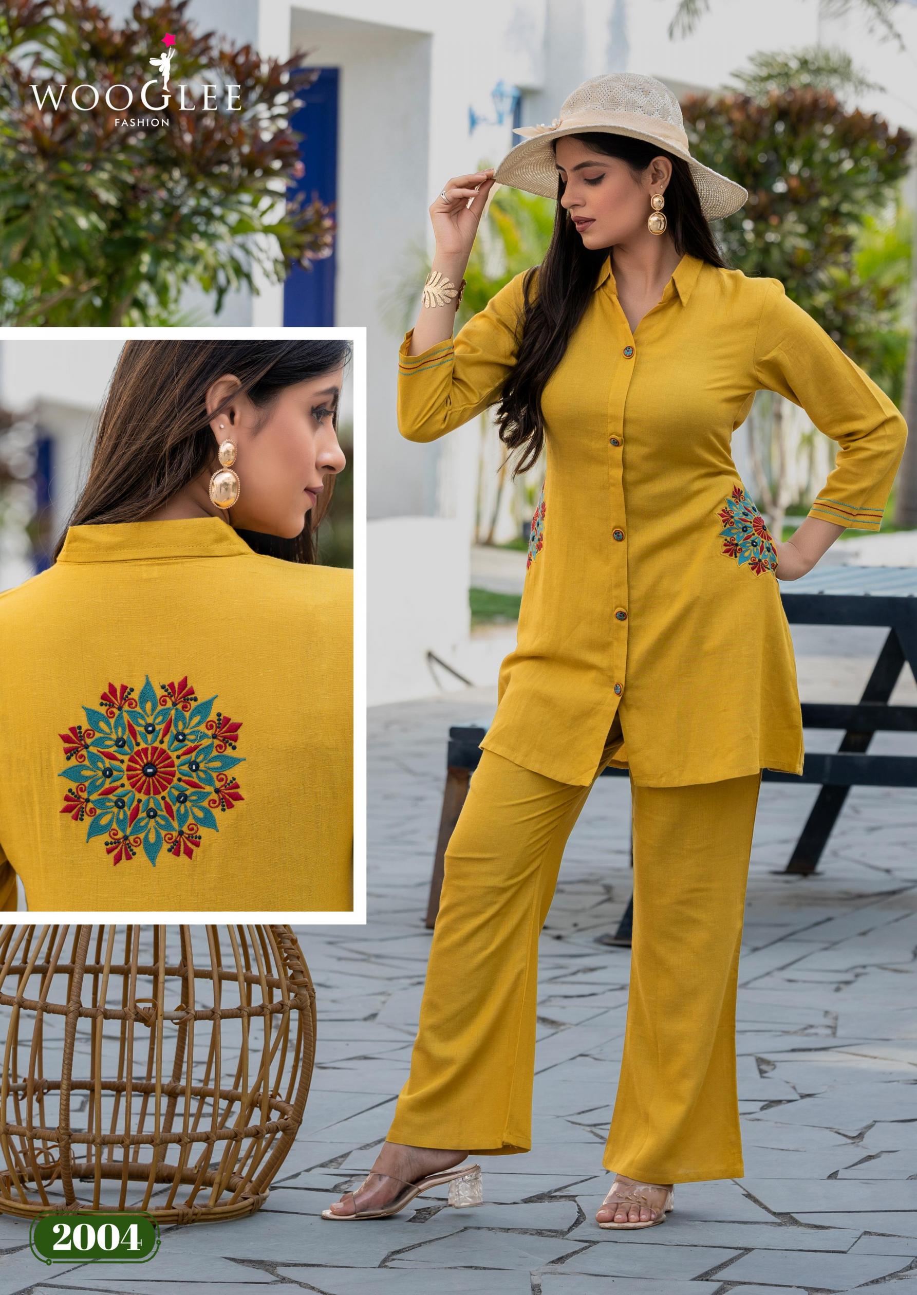 WOOGLEE PRESENTS ELINA FULL STITCH COTTON ELEGANCE CO-ORD SETS ONLINE