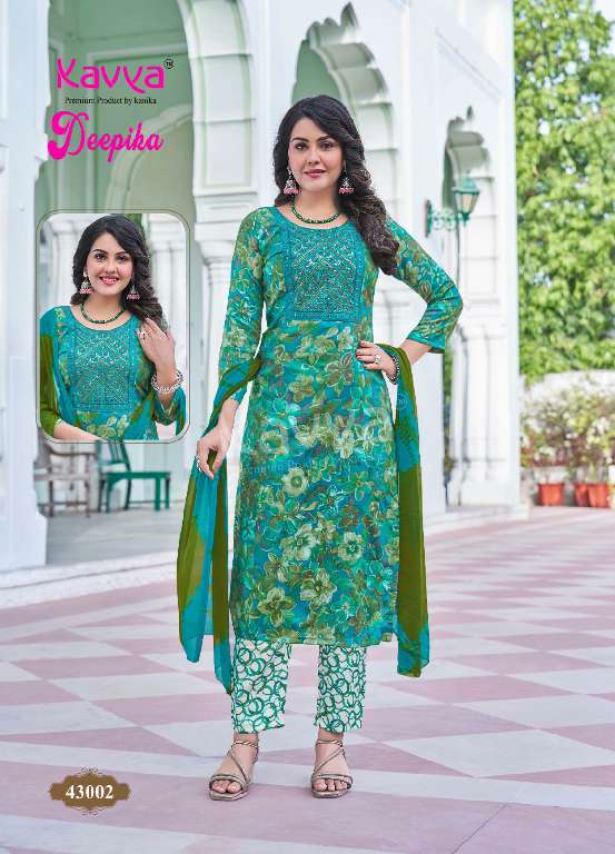KAVYA DEEPIKA VOL-43 WHOLESALE STRAIGHT KURTI WITH POCKET PANT FULLY STITCHED PRETTY LOOK SALWAR KAMEEZ