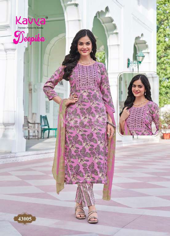 KAVYA DEEPIKA VOL-43 WHOLESALE STRAIGHT KURTI WITH POCKET PANT FULLY STITCHED PRETTY LOOK SALWAR KAMEEZ