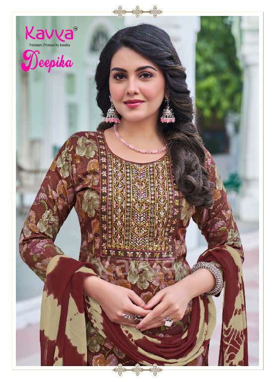 KAVYA DEEPIKA VOL-43 WHOLESALE STRAIGHT KURTI WITH POCKET PANT FULLY STITCHED PRETTY LOOK SALWAR KAMEEZ