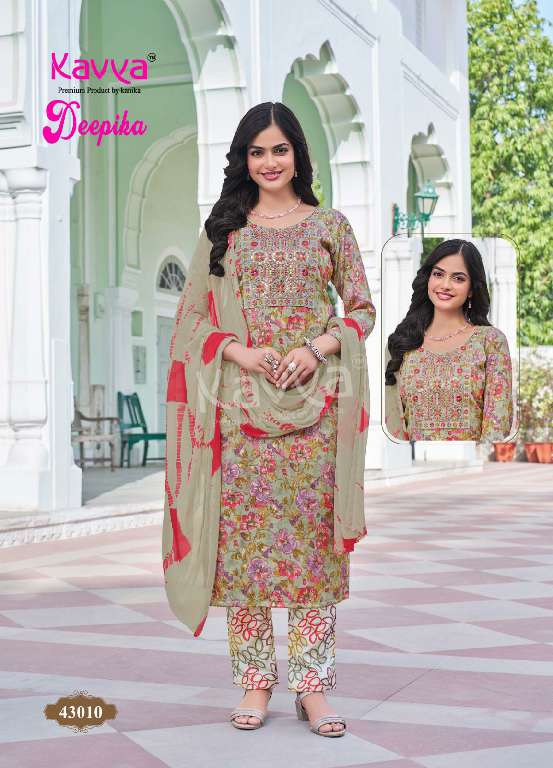 KAVYA DEEPIKA VOL-43 WHOLESALE STRAIGHT KURTI WITH POCKET PANT FULLY STITCHED PRETTY LOOK SALWAR KAMEEZ