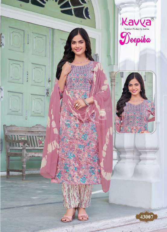 KAVYA DEEPIKA VOL-43 WHOLESALE STRAIGHT KURTI WITH POCKET PANT FULLY STITCHED PRETTY LOOK SALWAR KAMEEZ