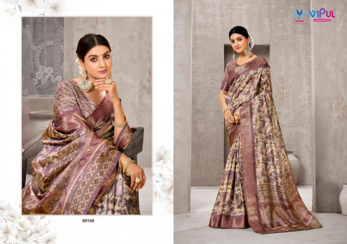 ALISHA BY VIPUL FASHION SHOP TRENDY SILK SAREE WHOLESALER
