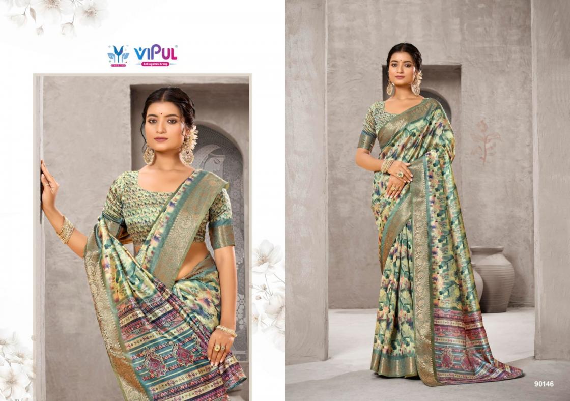 ALISHA BY VIPUL FASHION SHOP TRENDY SILK SAREE WHOLESALER