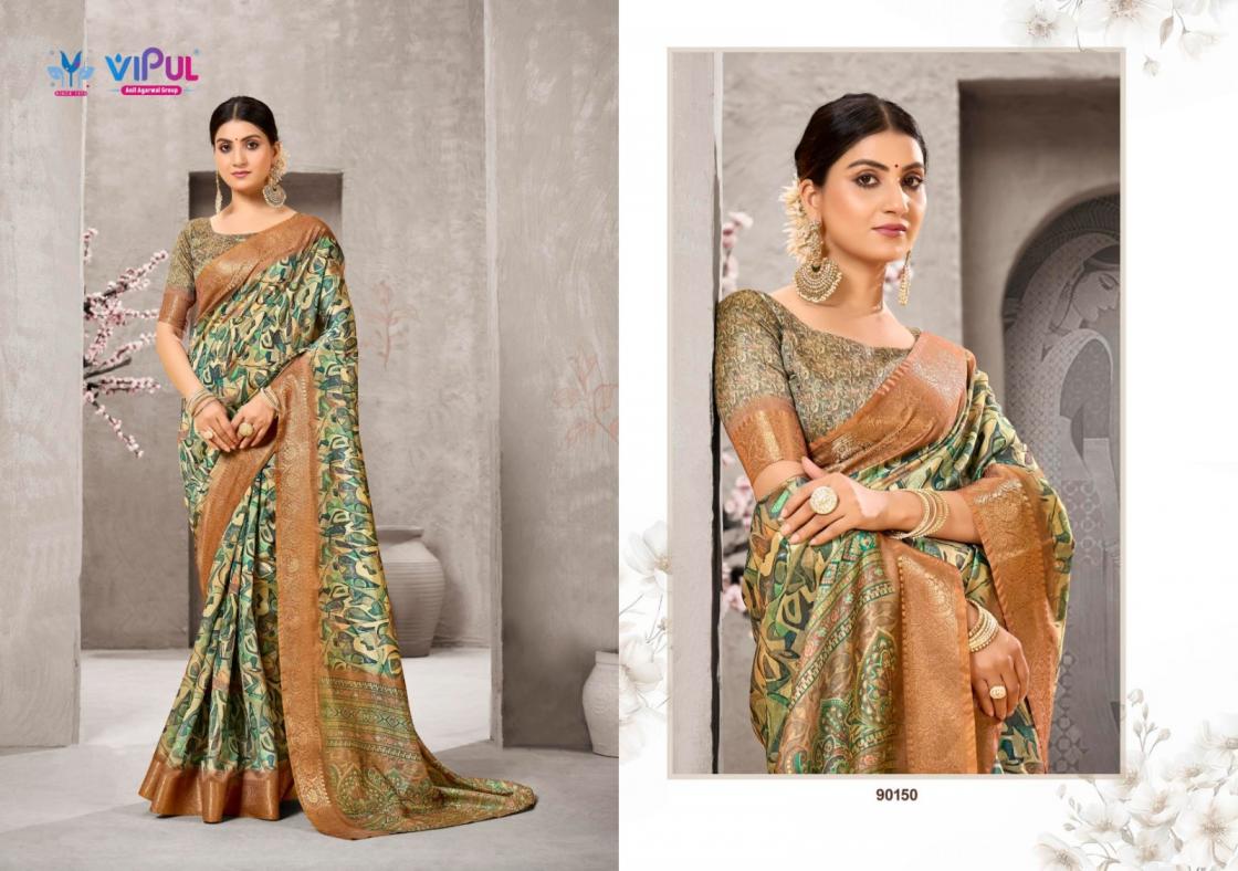 ALISHA BY VIPUL FASHION SHOP TRENDY SILK SAREE WHOLESALER