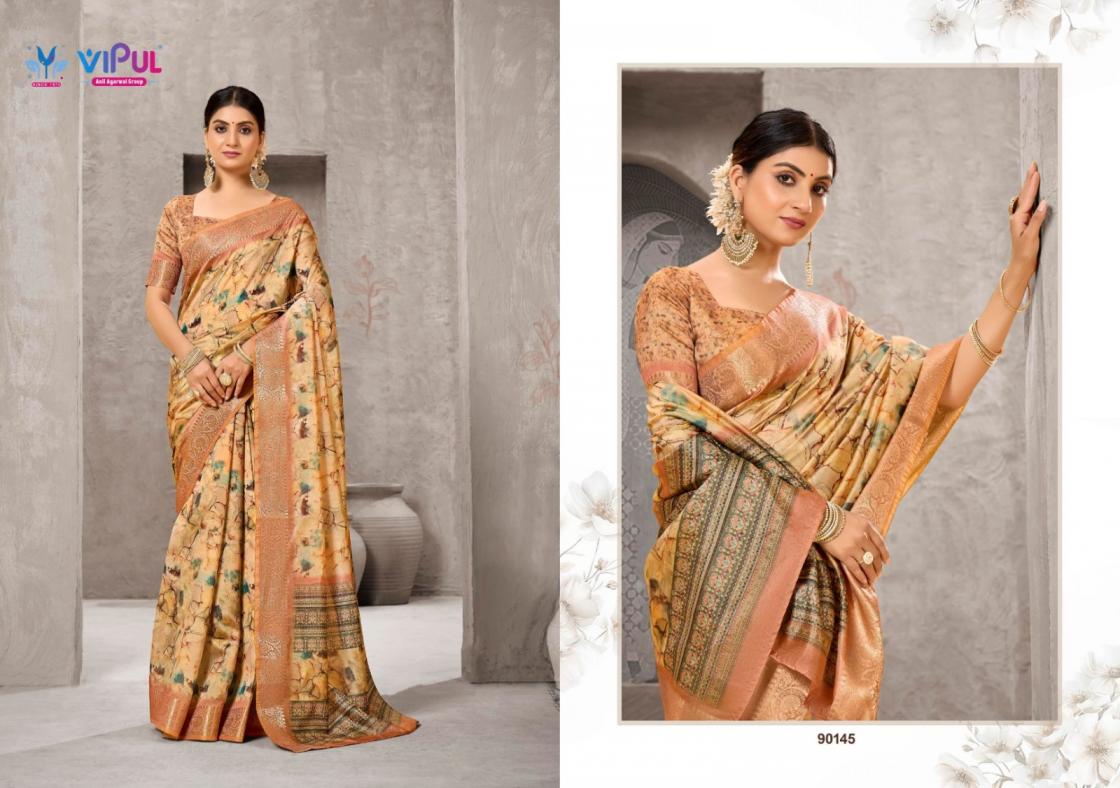 ALISHA BY VIPUL FASHION SHOP TRENDY SILK SAREE WHOLESALER