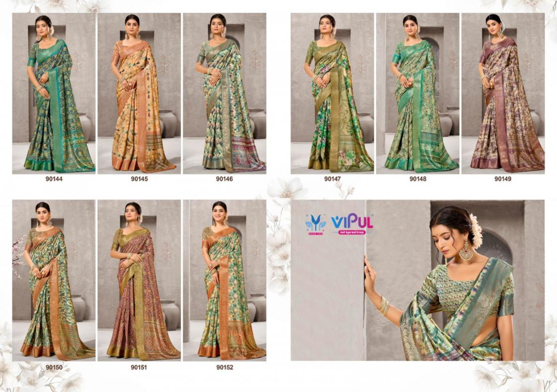 ALISHA BY VIPUL FASHION SHOP TRENDY SILK SAREE WHOLESALER