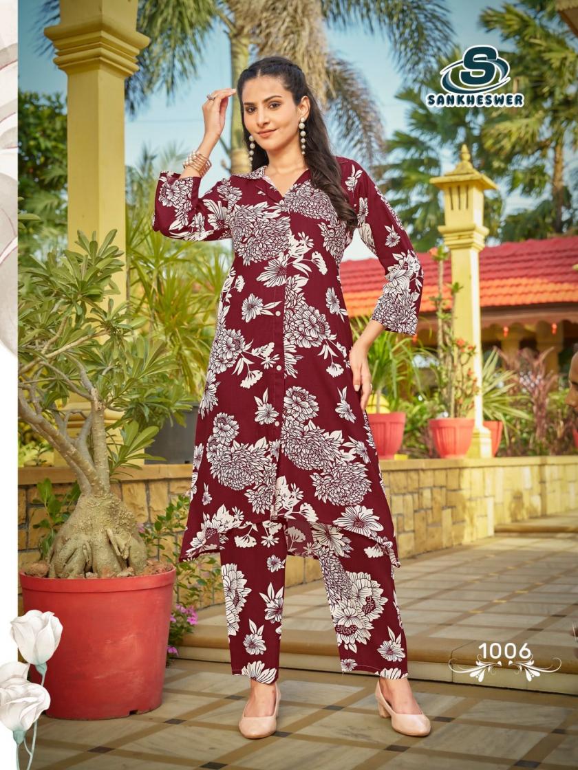 SANKHEWER TRENDY TOUCH RAYON READYMADE GORGEOUS LOOK CO-ORD SETS