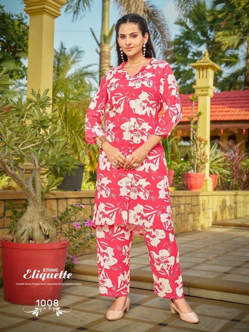 SANKHEWER TRENDY TOUCH RAYON READYMADE GORGEOUS LOOK CO-ORD SETS