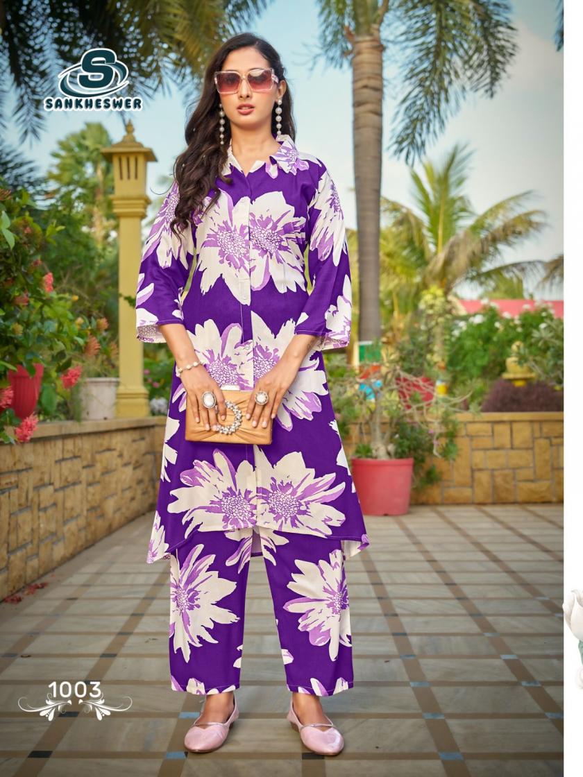 SANKHEWER TRENDY TOUCH RAYON READYMADE GORGEOUS LOOK CO-ORD SETS