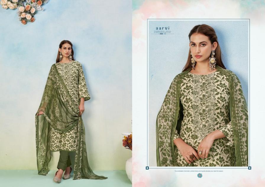 SARGAM LUNCH AARVI LAWN PRETTY LOOK UNSTITCH SALWAR KAMEEZ