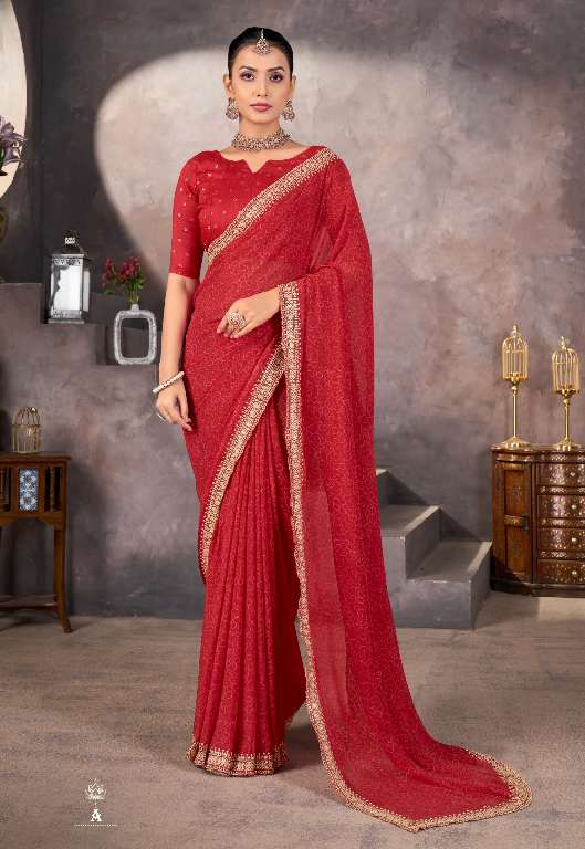 SUNDRI BY STAVAN WHOLESALE SOFT GEORGETTE WITH EMBROIDERY BRODER DAILY WEAR SAREES ONLINE