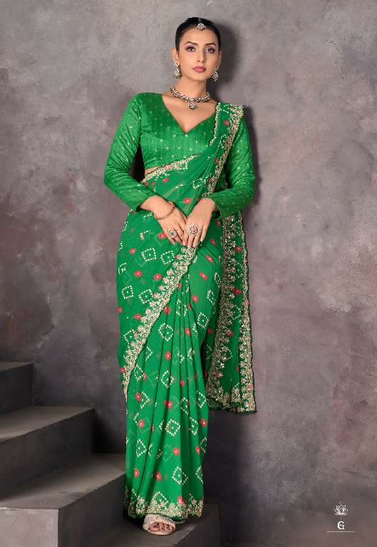 SUNDRI BY STAVAN WHOLESALE SOFT GEORGETTE WITH EMBROIDERY BRODER DAILY WEAR SAREES ONLINE