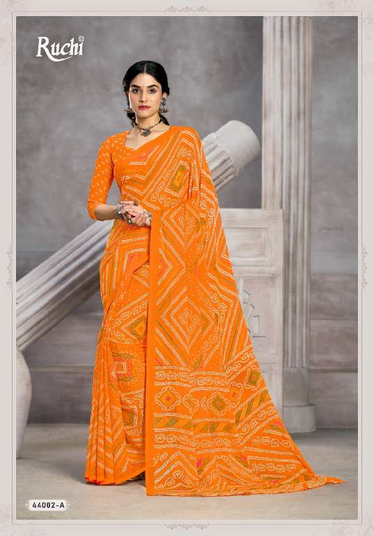 RUCHI STAR CHIFFON VOL 199 REGULAR WEAR BEAUTIFUL CHIFFON SAREE AT BEST RATE