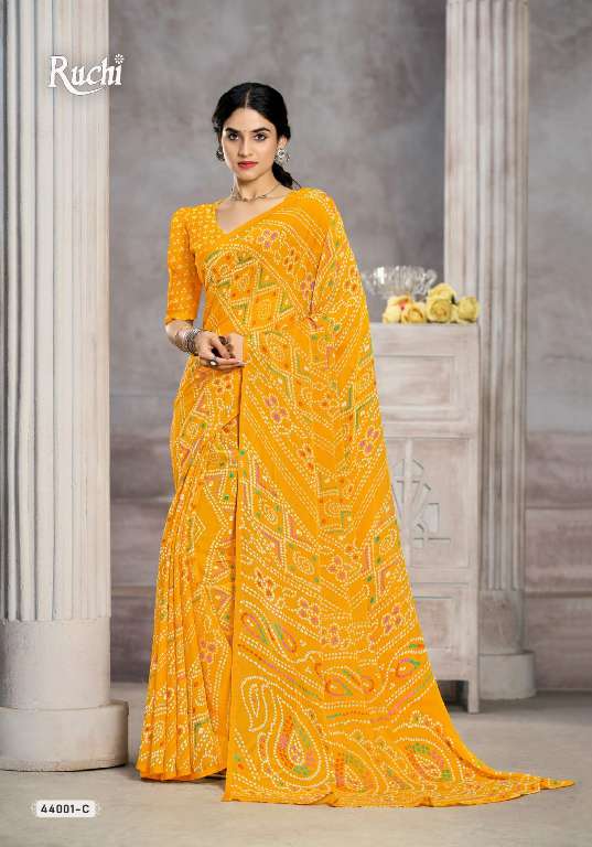 RUCHI STAR CHIFFON VOL 199 REGULAR WEAR BEAUTIFUL CHIFFON SAREE AT BEST RATE