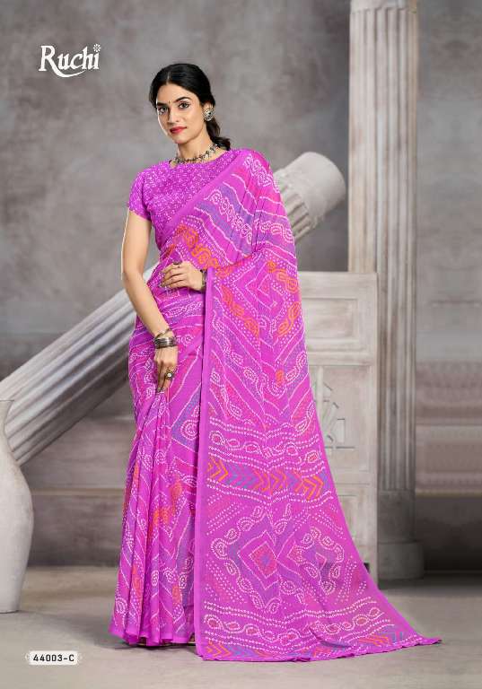 RUCHI STAR CHIFFON VOL 199 REGULAR WEAR BEAUTIFUL CHIFFON SAREE AT BEST RATE