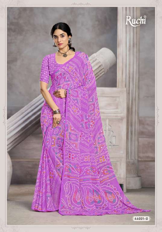RUCHI STAR CHIFFON VOL 199 REGULAR WEAR BEAUTIFUL CHIFFON SAREE AT BEST RATE