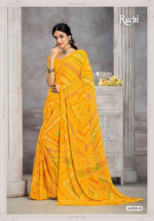 RUCHI STAR CHIFFON VOL 199 REGULAR WEAR BEAUTIFUL CHIFFON SAREE AT BEST RATE