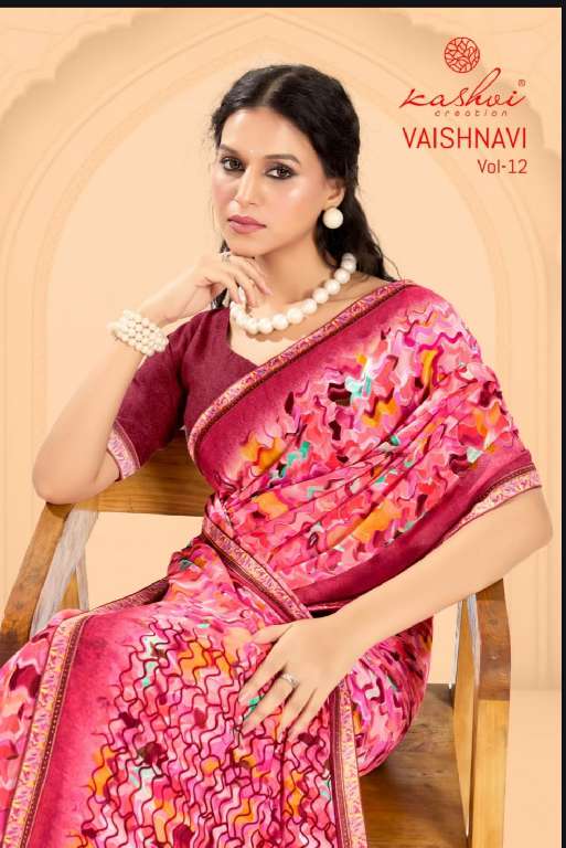Kashvi Vaishanavi Vol-3 Wholesale Georgette With Embroidery Border Daily Wear Sarees