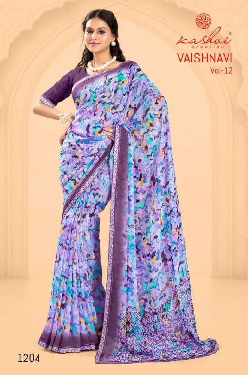 Kashvi Vaishanavi Vol-3 Wholesale Georgette With Embroidery Border Daily Wear Sarees
