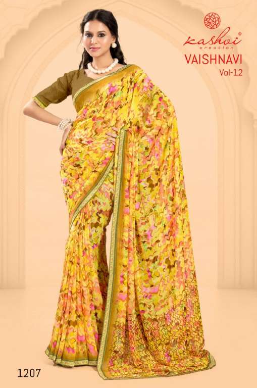 Kashvi Vaishanavi Vol-3 Wholesale Georgette With Embroidery Border Daily Wear Sarees